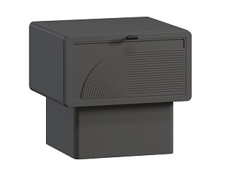 Тумба прикроватная Монсон 1.2-45x42 Графитовый