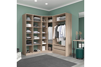 Угловая гардеробная система «Lux 9»