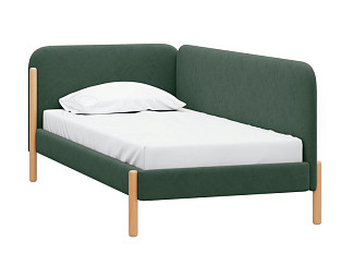 Кровать Кейси 120 Велюр Оливковый