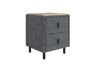 Тумба Орматек Sofix (Велюр/ЛДСП Gratta 4 Серый космос/Бунратти) 45x45