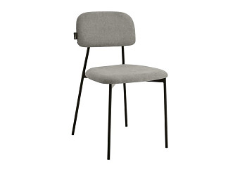 Стул Милам Рогожка Серый/Черный