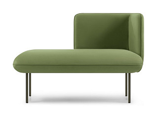 Кушетка Наск Велюр Оливковый