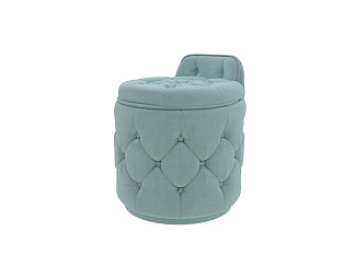 Пуфик Пуф Verda Classic (Ткань: Микровелюр Marino 23 Мятный) 48x48