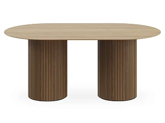 Стол обеденный овальный Mono Stripe 180х100