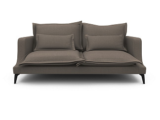 Орматек Mores 3-х местный прямой Soft (Ткань: Шенилл Canvas brown) 104x206