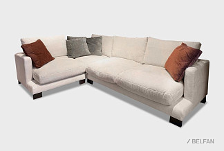 "Леформ" диван угловой; нераскл.; 2R901L; левый; венге; Ideal Miilk 10+Ideal Miilk 10+Ideal col. Vizon (col.13)+Ideal col. Bakir (col.14) (гр.2/Турция