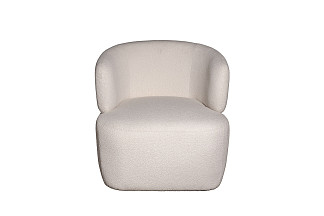 87YY-24042 Кресло Tirolo букле белое 73*79*76см