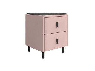 Тумба Орматек Sofix (Велюр/ЛДСП Ultra Розовый мусс/Дуб Кантербери) 45x45