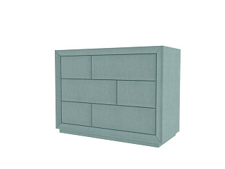 Комод Verda Modern (Ткань: Микровелюр Marino 23 Мятный) 48x106