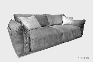 "Ferre" диван 3-х местный; нераскл.; 32; Ideal Bakir 14+Ideal Vizon 13+Enzo 130 (гр.2/Турция)