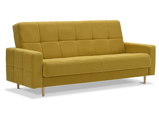 Орматек Диван-кровать Викко Hard (Ткань: Велюр Ultra mustard (горчичный)) 190x120