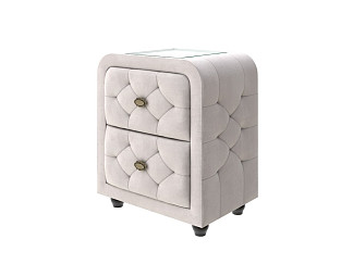 Тумба Орматек Flavio (Ткань: Микровелюр Manhattan Цветочный белый) 51x38