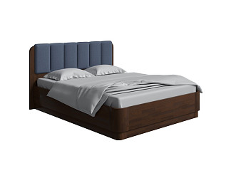 Кровать Орматек Wood Home 2 с подъёмным механизмом (Массив/Рогожка Мокко (береза)/Nice Океан) 160x200