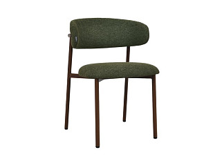Стул Клейв-2 Рогожка Зеленый/Орех