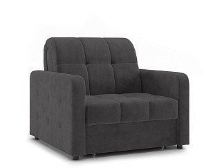 Орматек Диван-кровать Berlin Hard (Ткань: Велюр Ultra Мокрый асфальт) 80x200