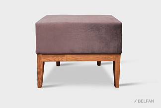 Банкетка "Арт" (маленькая); орех; Tiffany 29 Taupe