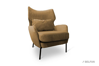 "Vavilon" кресло; нераскл.; 12; металл черный; Pushe 09+Pushe 09 (гр. 1/МТХ)