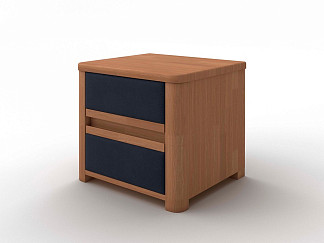 Тумба Орматек Wood Soft (Ткань: Микровелюр Антик (сосна) с брашированием/Laska 32 Синий кит) 45x40