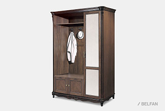 Шкаф комбинированный "Алези 1з"; левый; табак