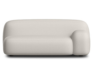 Диван прямой Риббл-1 Bucle White