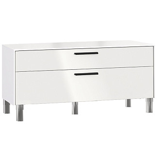 Тумба под телевизор Chelsea белая с паспарту Chelsea белая