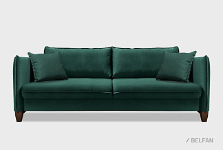 "Морган" диван 3-х местный; раскл.; 3М; "Тик-так" (1450х2000); венге; Tiffany 10 (38530(0))+Tiffany 10 (38530(0)); (гр.1)