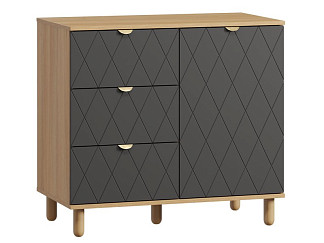 Тумба Теджонс-1 Diamond Grafit Oak