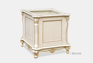 Подставка под цветы "Алези 2"; слоновая кость с золочением