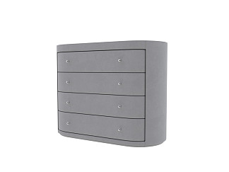 Комод Verda Classic (Ткань: Микровелюр Manhattan Платина) 53x106