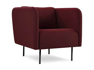 Кресло Орхет Велюр Бордовый