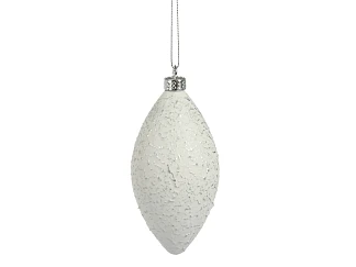 Елочное украшение Foil White