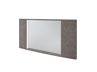 Зеркало Орматек настенное Vittoria с подсветкой (Ткань: Велюр Sohu Латте) 132x8