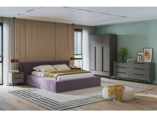 Спальня модульная Квелен 2 Графитовый