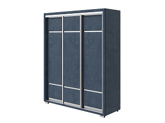 Шкаф Орматек Шкаф-купе 3х дв Orma Soft 2 (без зеркал) (Ткань: Велюр Sohu Джинс) 177x60