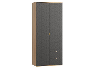 Распашной шкаф Монблан 2-93x215 Ритм Графитовый