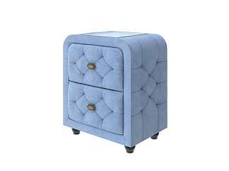 Тумба Орматек Flavio (Ткань: Велюр Teddy Небесно-голубой) 51x38