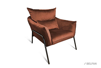 "Купер" кресло; нераскл.; 12; металл черный; Club 9 (33312); (гр.5/ТД)