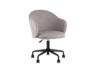 Офисное кресло Иверс Шенилл Серый/Черный