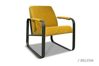 Кресло "Лойт"; нераскл.; черный; Velvet Lux 73 (гр. 1/СМ)