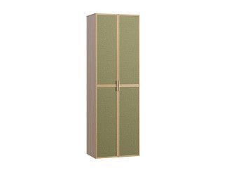Распашной шкаф Флавир 2-80x245 Рогожка Оливковый