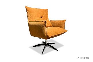 "Таймс" кресло; нераскл.; 12; металл черный; Velvet Lux 62 (34216); (гр. 1/СМ)