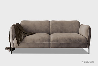 "Алекс" диван 3-х местный; раскл.; 3М; "Тик-так" (2000x1500); металл черный; Sharli 04 (гр.1/БК)