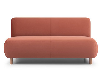 Кушетка Пайпел Велюр Терракотовый