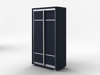 Шкаф Орматек Шкаф-купе 2х дв Orma Soft 2 (без зеркал) (Ткань: Микровелюр Laska 32 Синий кит) 119x60