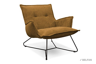 "Чарли" кресло; нераскл.; 12; металл черный; 87(1) (гр. 1)