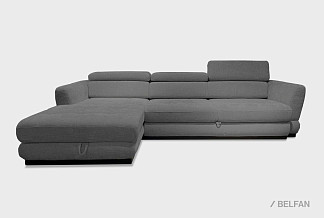 "Орландо" диван с оттоманкой; раскл.; 3MR8ML; "Впередвыкатной" (1580х1920); левый; венге; 1036(1) (гр.1)