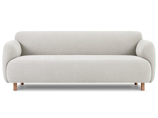 Диван прямой Пайпел-3 Bucle White