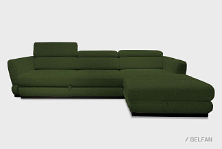 "Орландо" диван с оттоманкой; раскл.; 3ML8MR; "Впередвыкатной" (1580х1920); правый; венге; 31583(0) (гр.1)