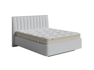 Кровать Fly Majesty с ПМ + Матрас Comfort Up Middle Plus (Ткань: Шенилл Piano 16 Серебристая чайка) 200x190