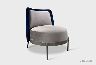 "Ливио" кресло; нераскл.; серебро; Tiffany 29+Tiffany 37 (гр.1/МТХ)